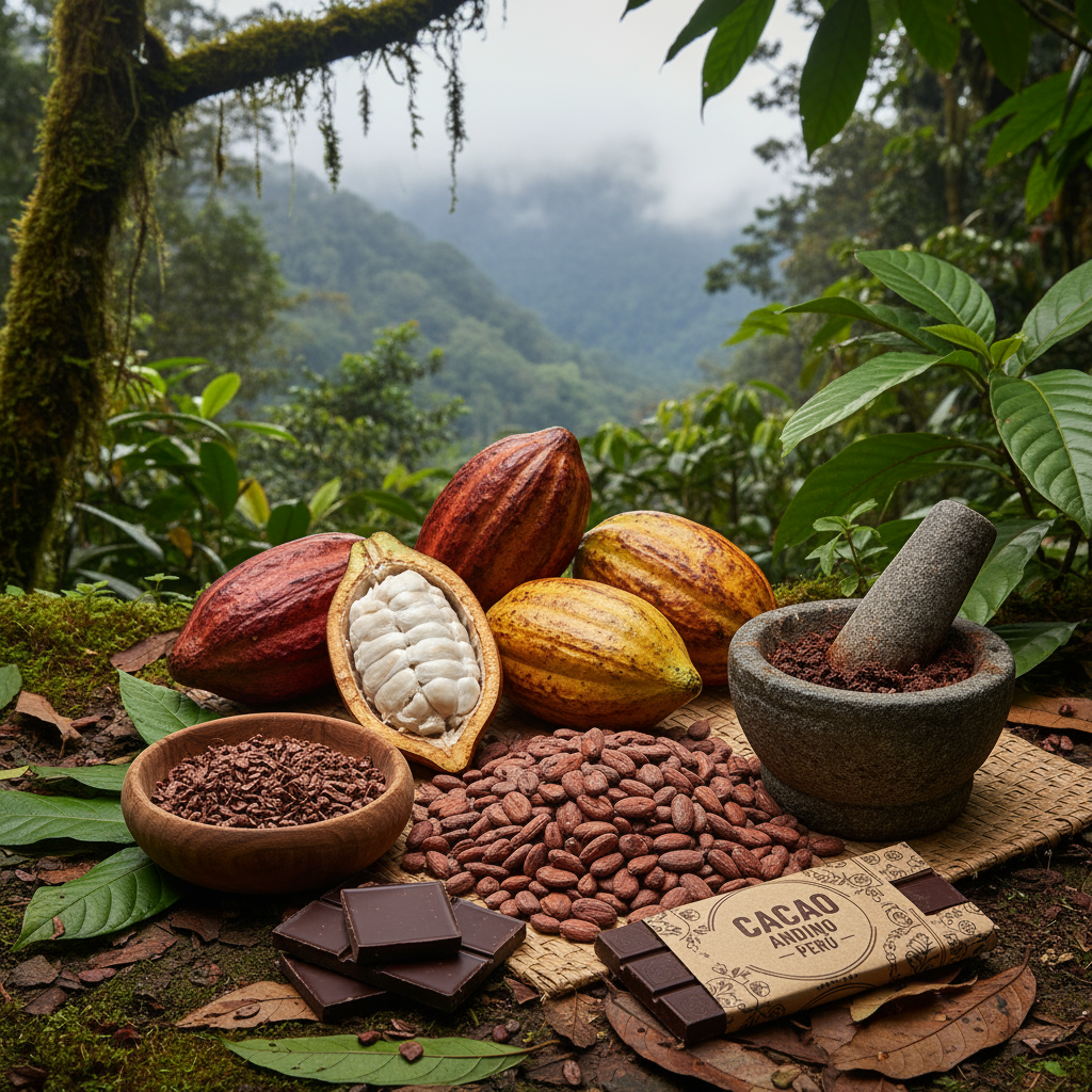 Imagen de granos de cacao